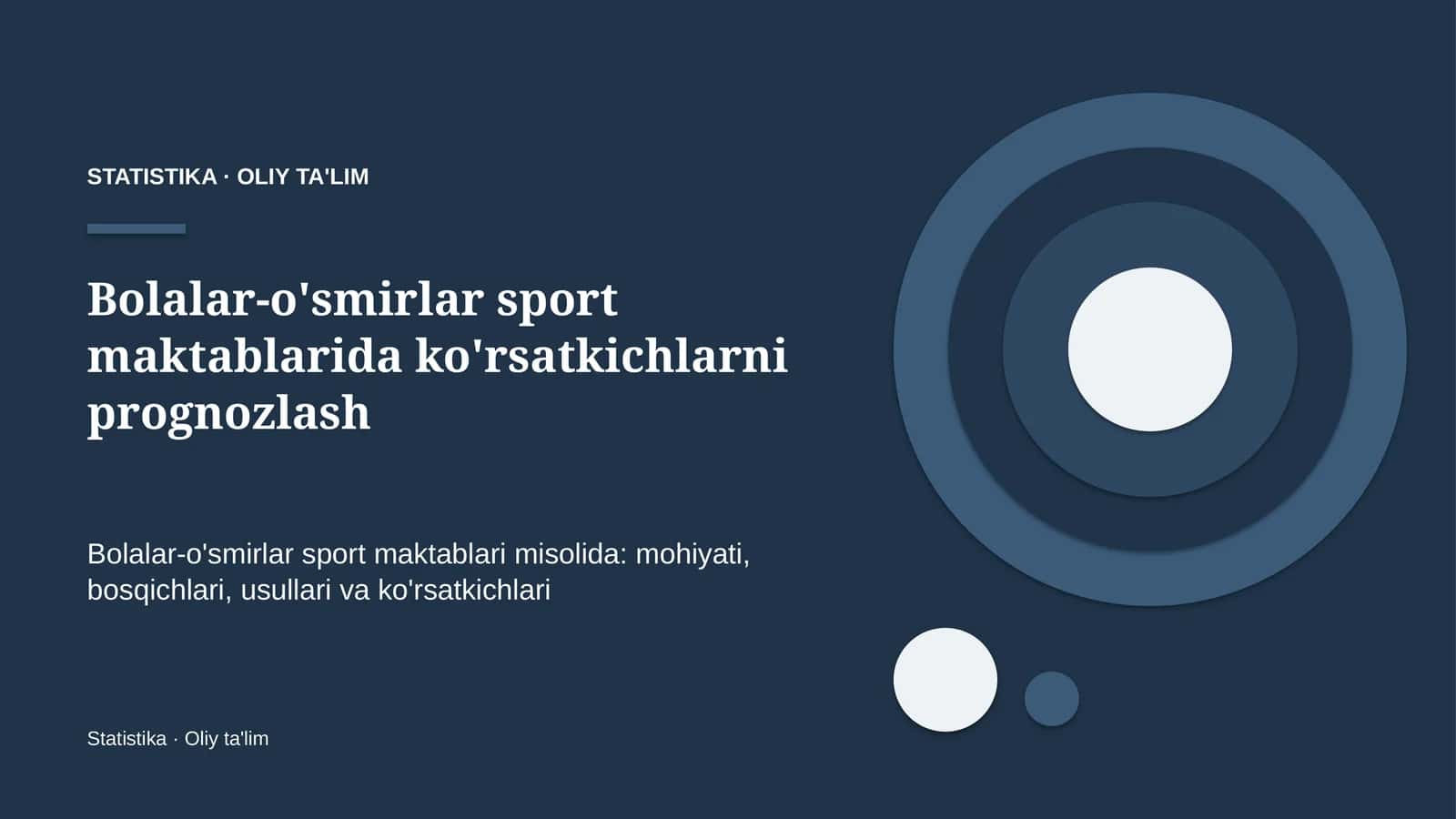 bolalar o'smirlar sport maktablarida ko'rsatkichlarni prognozlash 3414 1