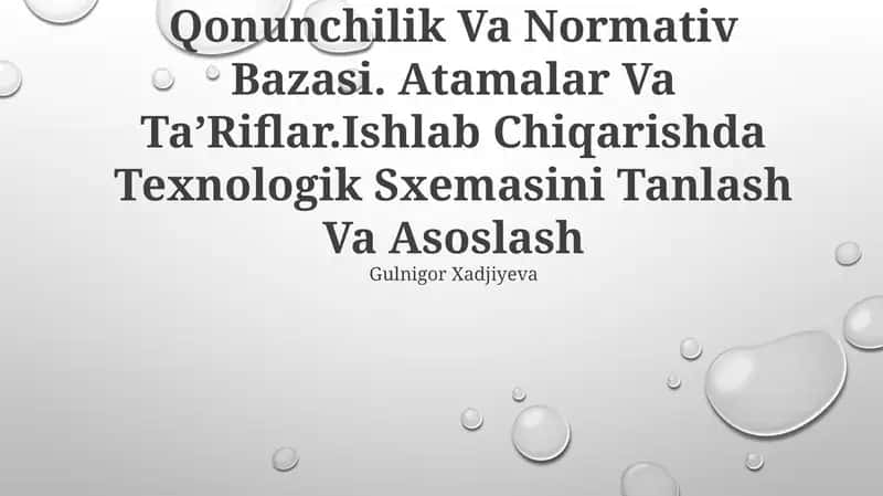Biologik Faol Moddalarning Qonunchilik Va Normativ Bazasi 1