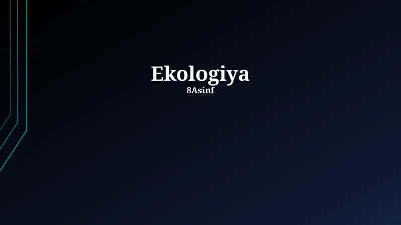 Ekologiya 1