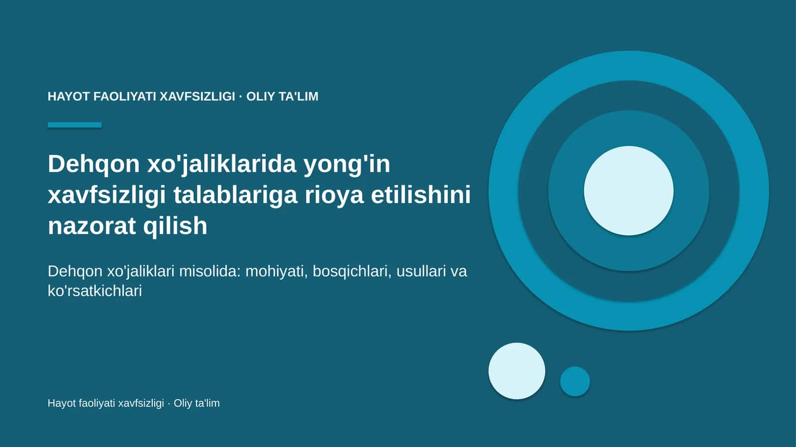 dehqon xo'jaliklarida yong'in xavfsizligi talablariga rioya etilishini nazorat qilish 7818 1