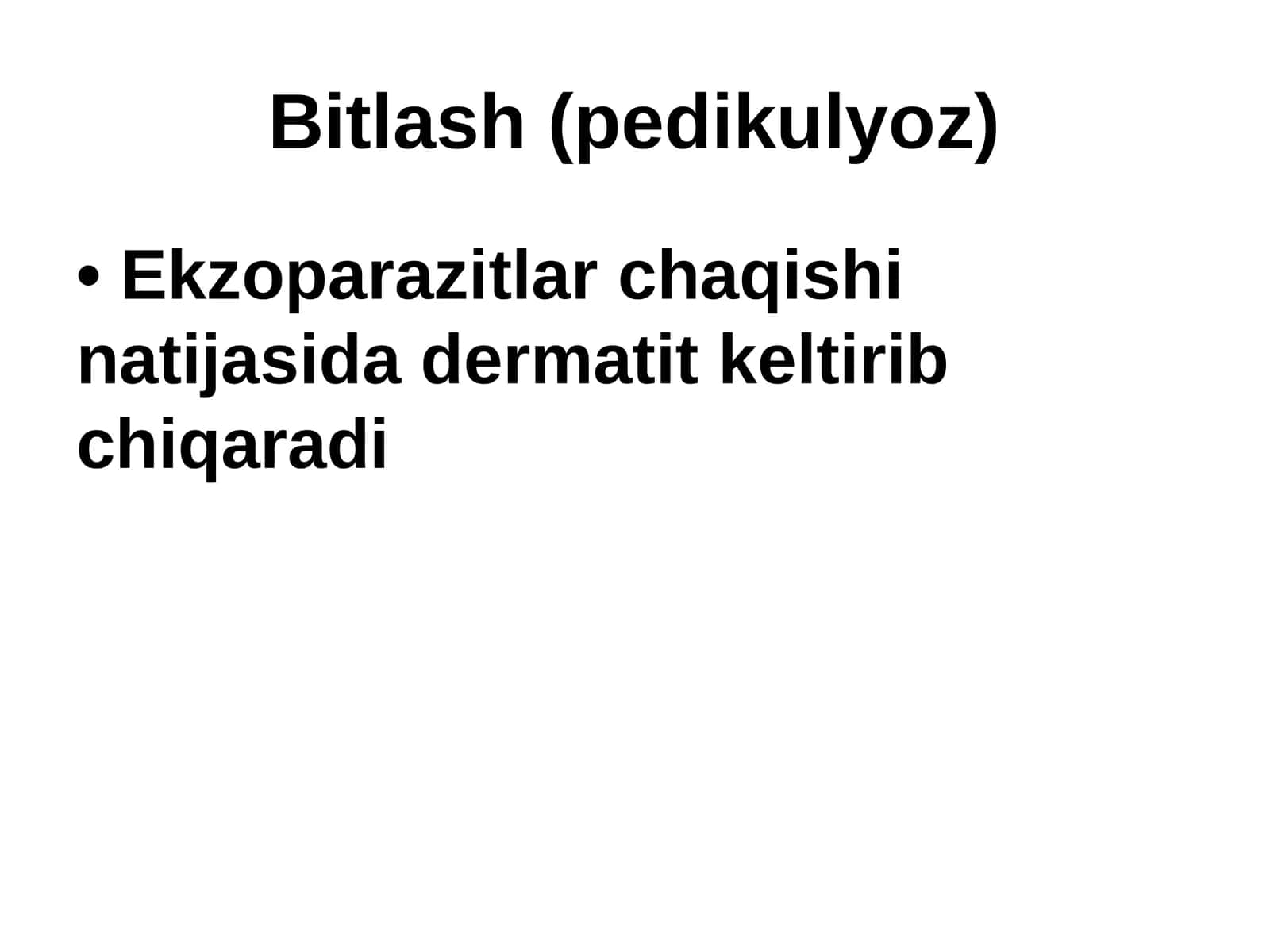 Bitlash (pedikulyoz) 1