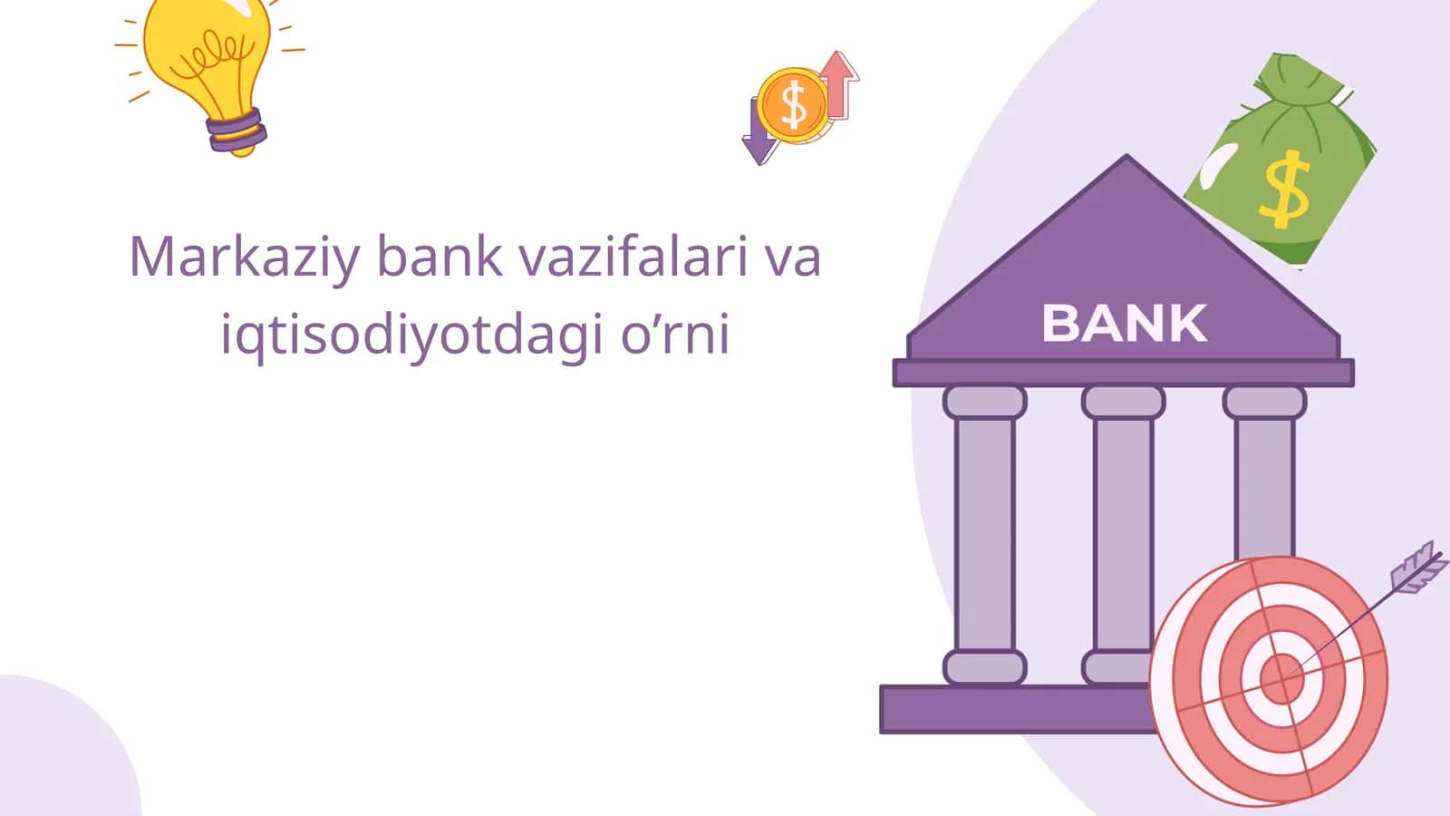 Markaziy bank vazifalari va iqtisodiyotdagi o’rni 1