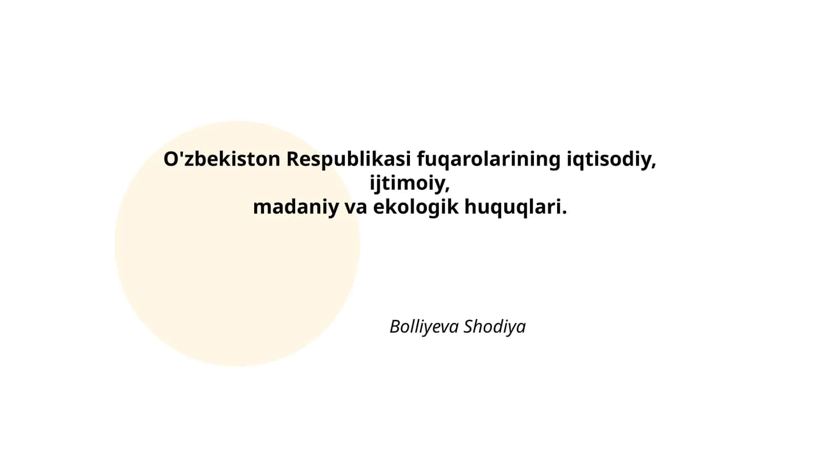 O'zbekiston Respublikasi fuqarolarining iqtisodiy huquqlari 1
