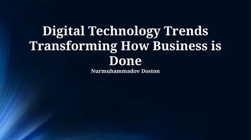 Key Digital Disruptors Reshaping Business 1