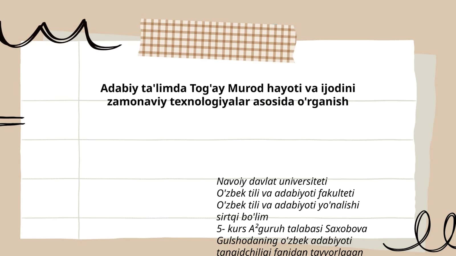 Tog'ay Murodning Adabiy Hayoti va Ijodi 1