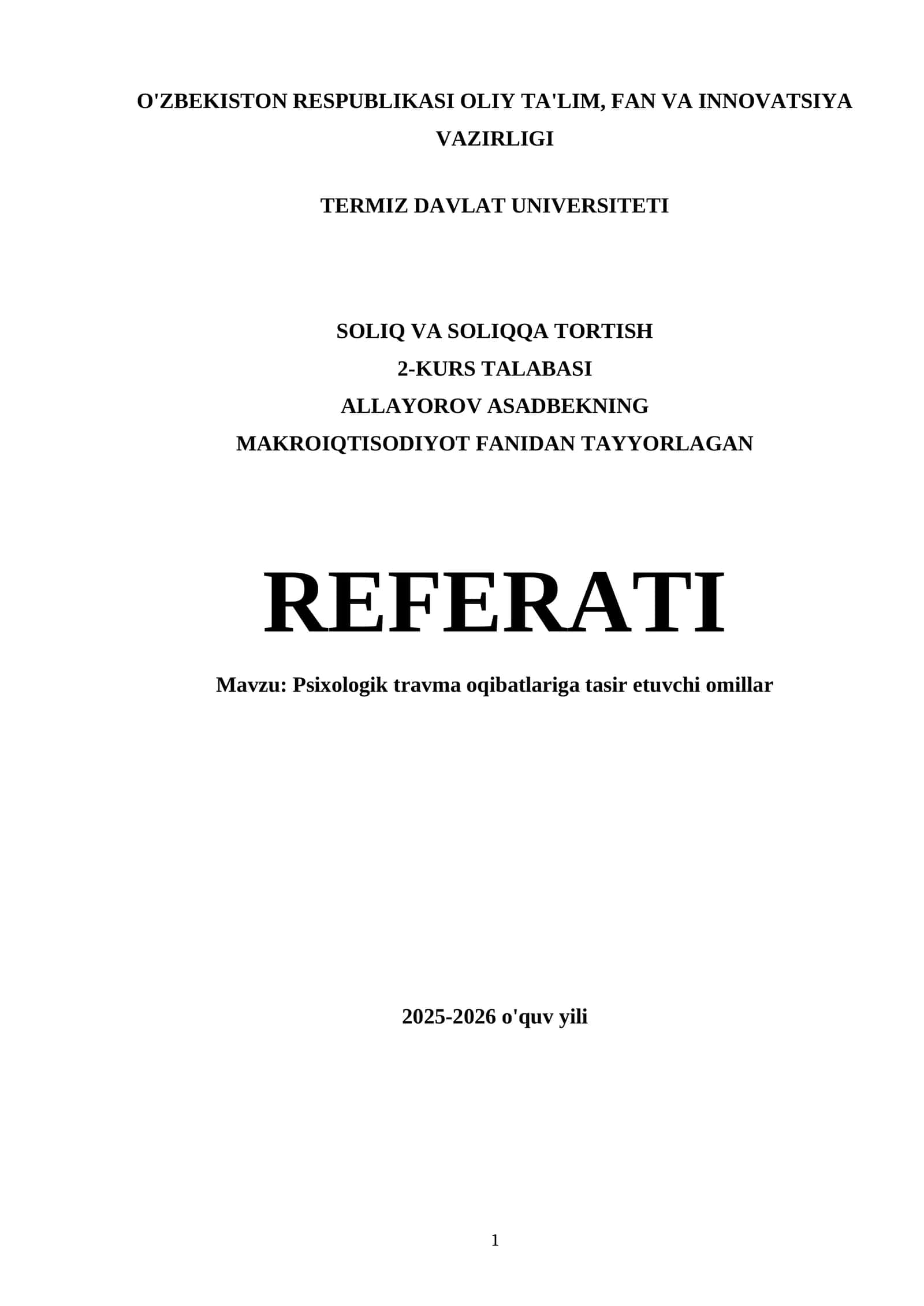 Travmadan tiklanish: Reabilitatsiya va yordam usullari 1