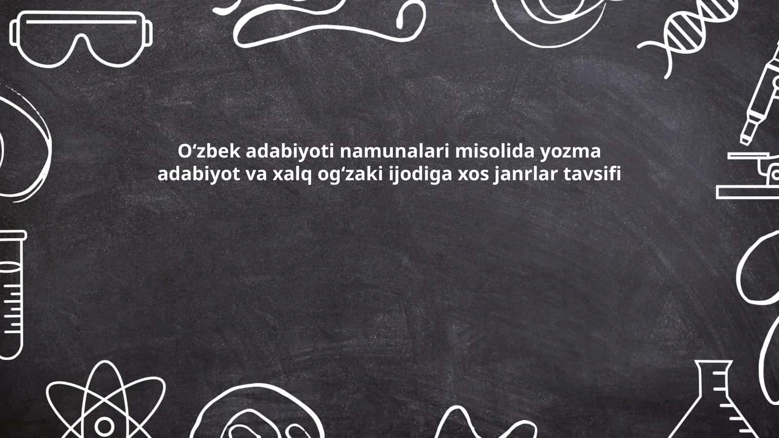 Yozma adabiyotdagi doston janri 1