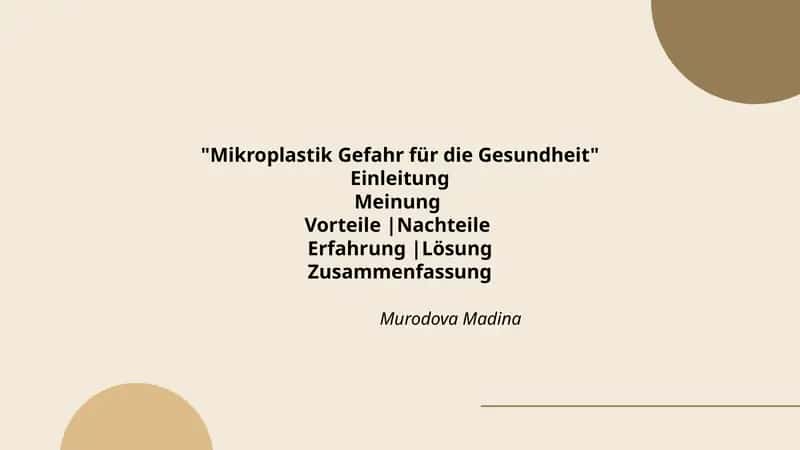 Mikroplastik Gefahr für die Gesundheit 1