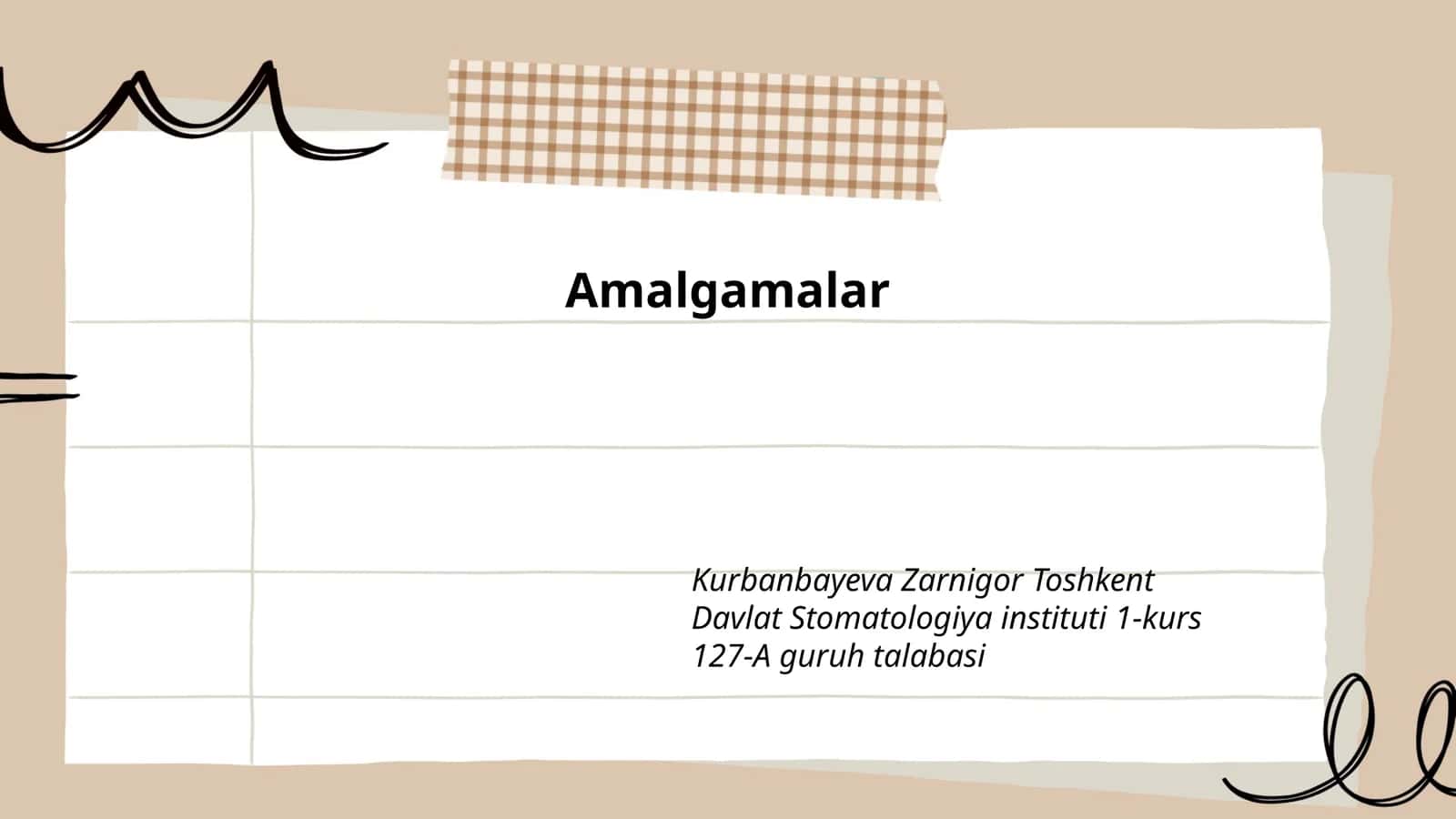 Amalgamalar 1