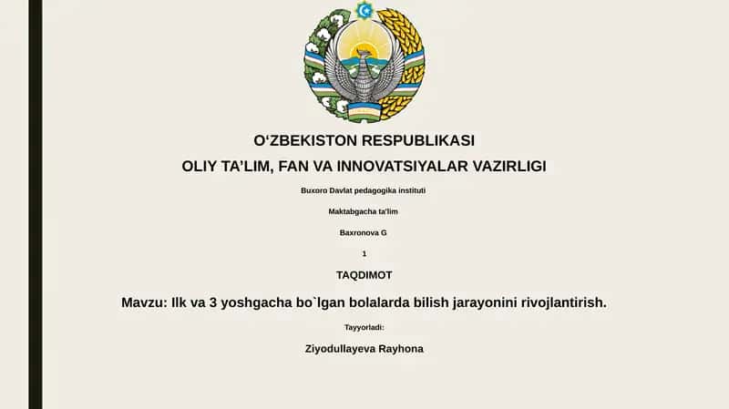 Kognitiv Rivojlanishning Asosiy Bosqichlari va nazariyalari 1