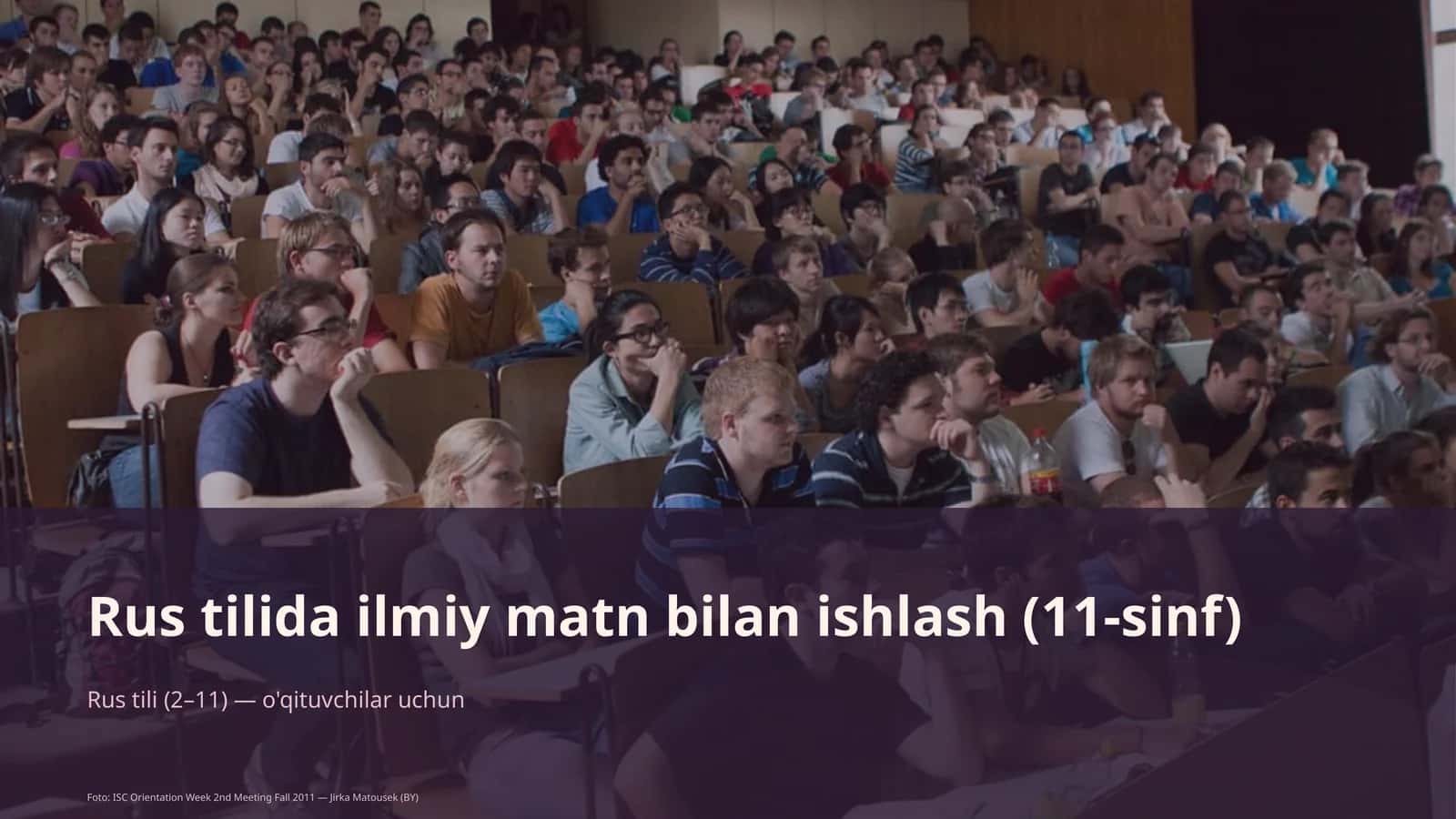 Rus tilida ilmiy matn bilan ishlash (11-sinf) 1