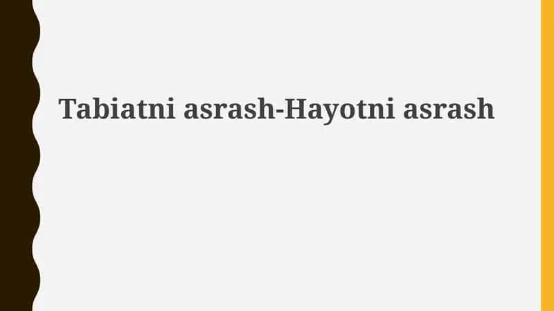Tabiatniasrash-Hayotniasrash 1