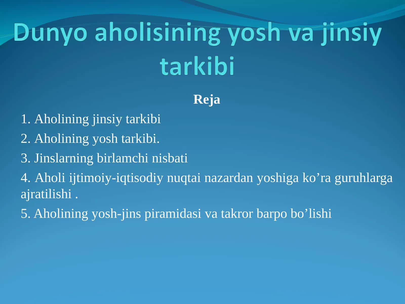 Demografik oʻtish 1