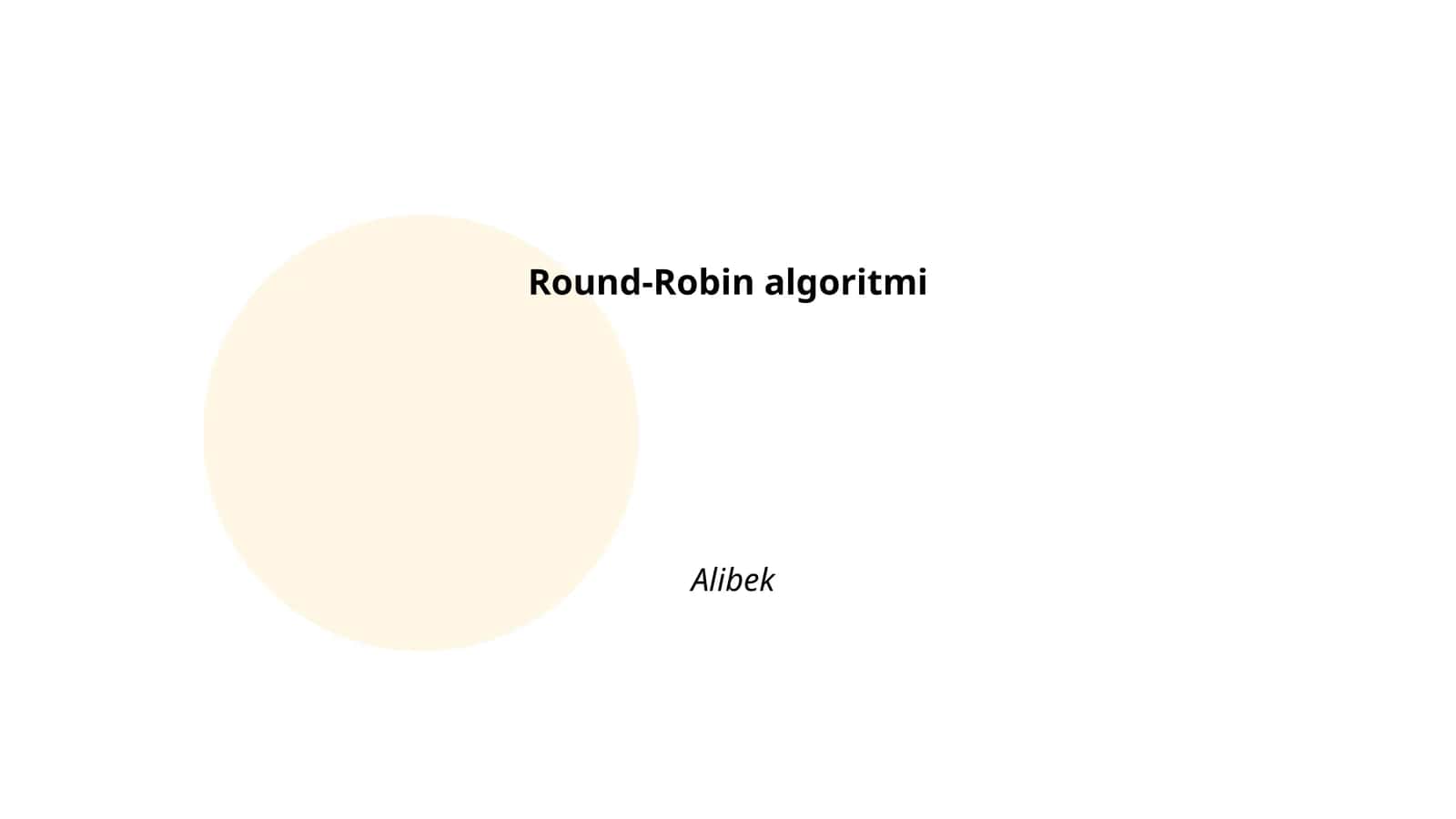 Round-Robin algoritmi 1