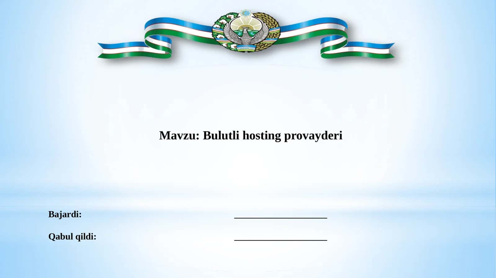 Bulutlihostingprovayderi 1