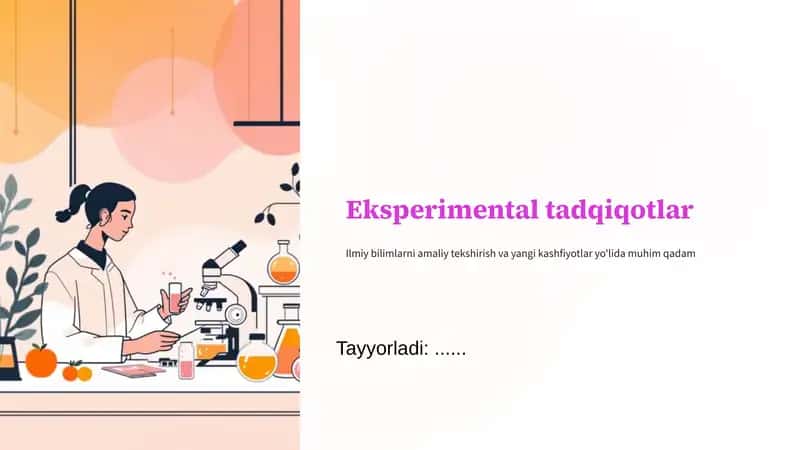 Eksperimental tadqiqotlar 1