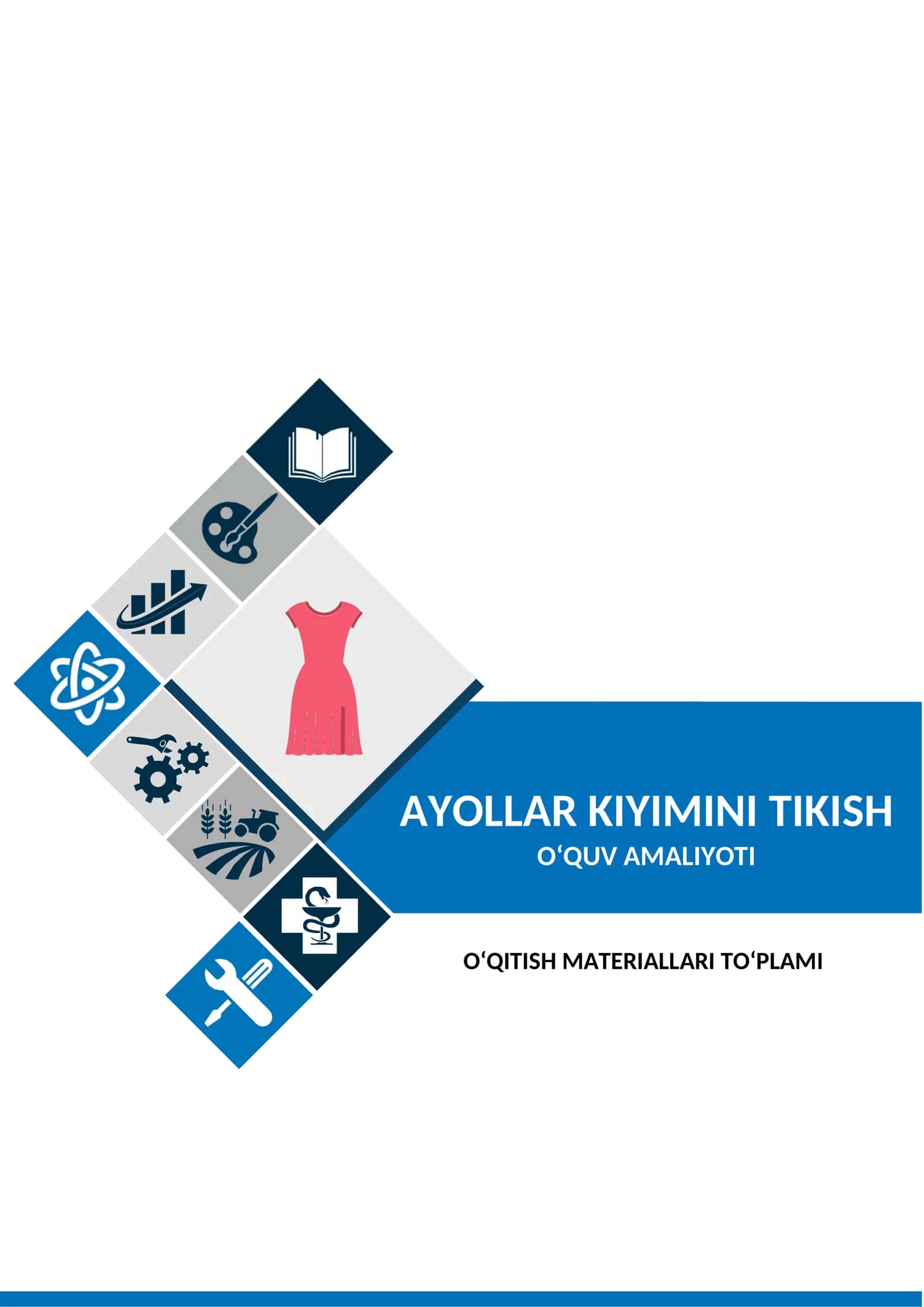 “ Ayollar kiyimini tikish “ o`quv amaliyotidan O‘QITISH MATERIALLARI TO‘PLAMI 1
