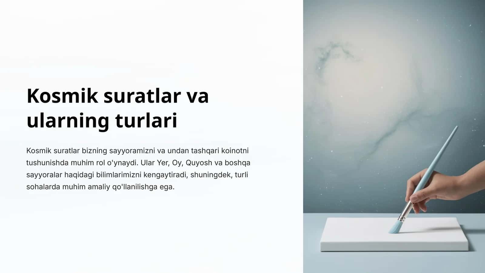 Kosmik suratlar va ularning turlari 1