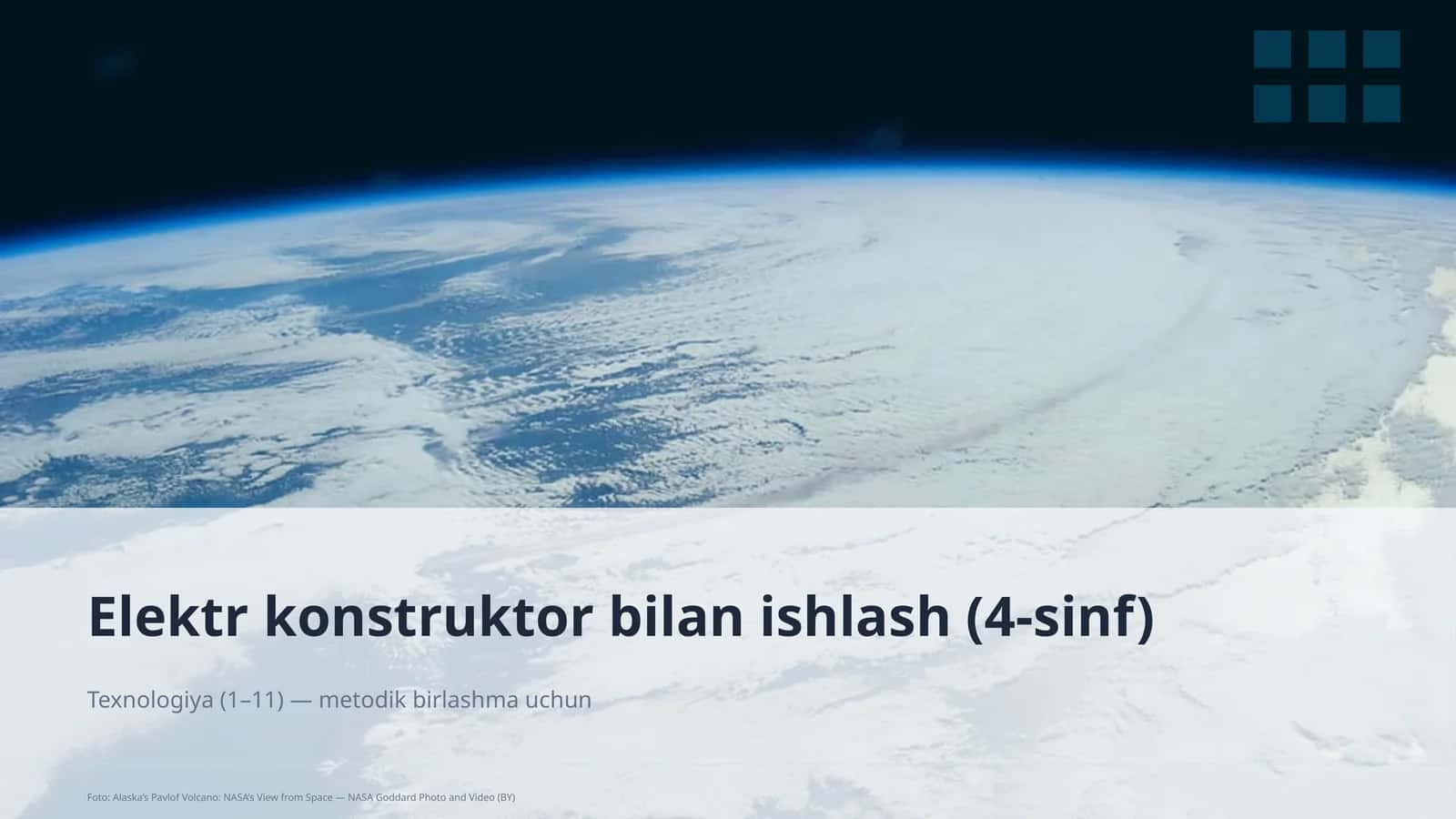 Elektr konstruktor bilan ishlash (4-sinf) 1