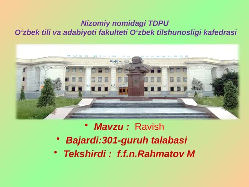 RAVISH 1