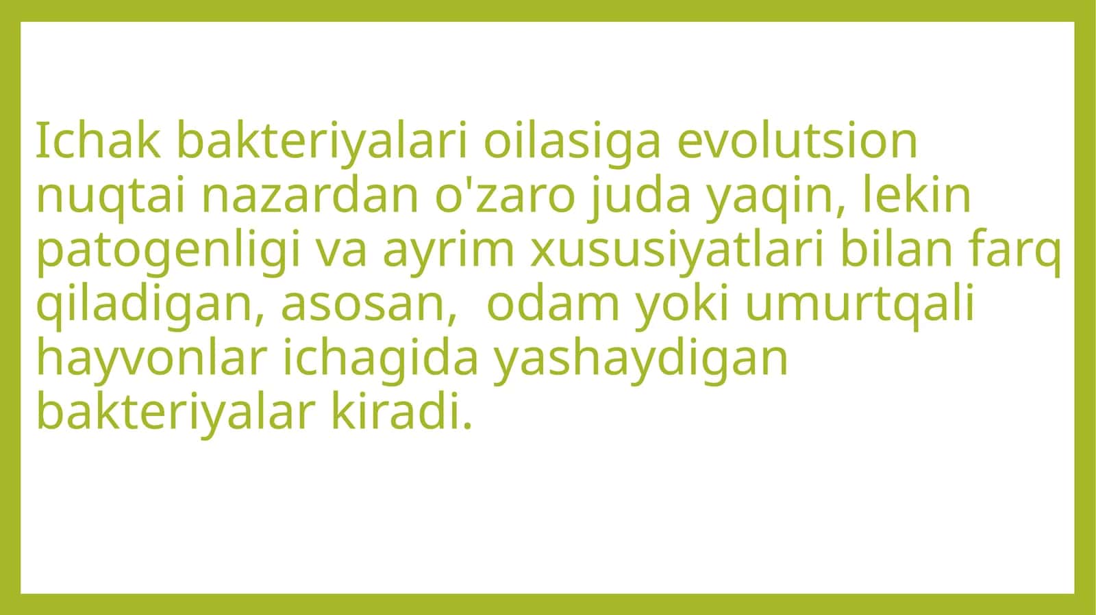 Enterobakteriyalar oilasi 1