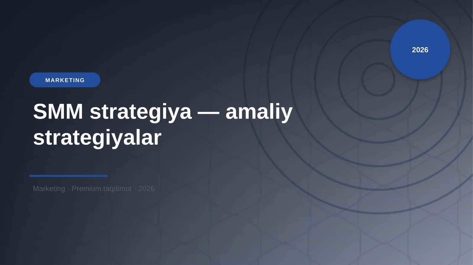 SMM strategiya — amaliy strategiyalar 1