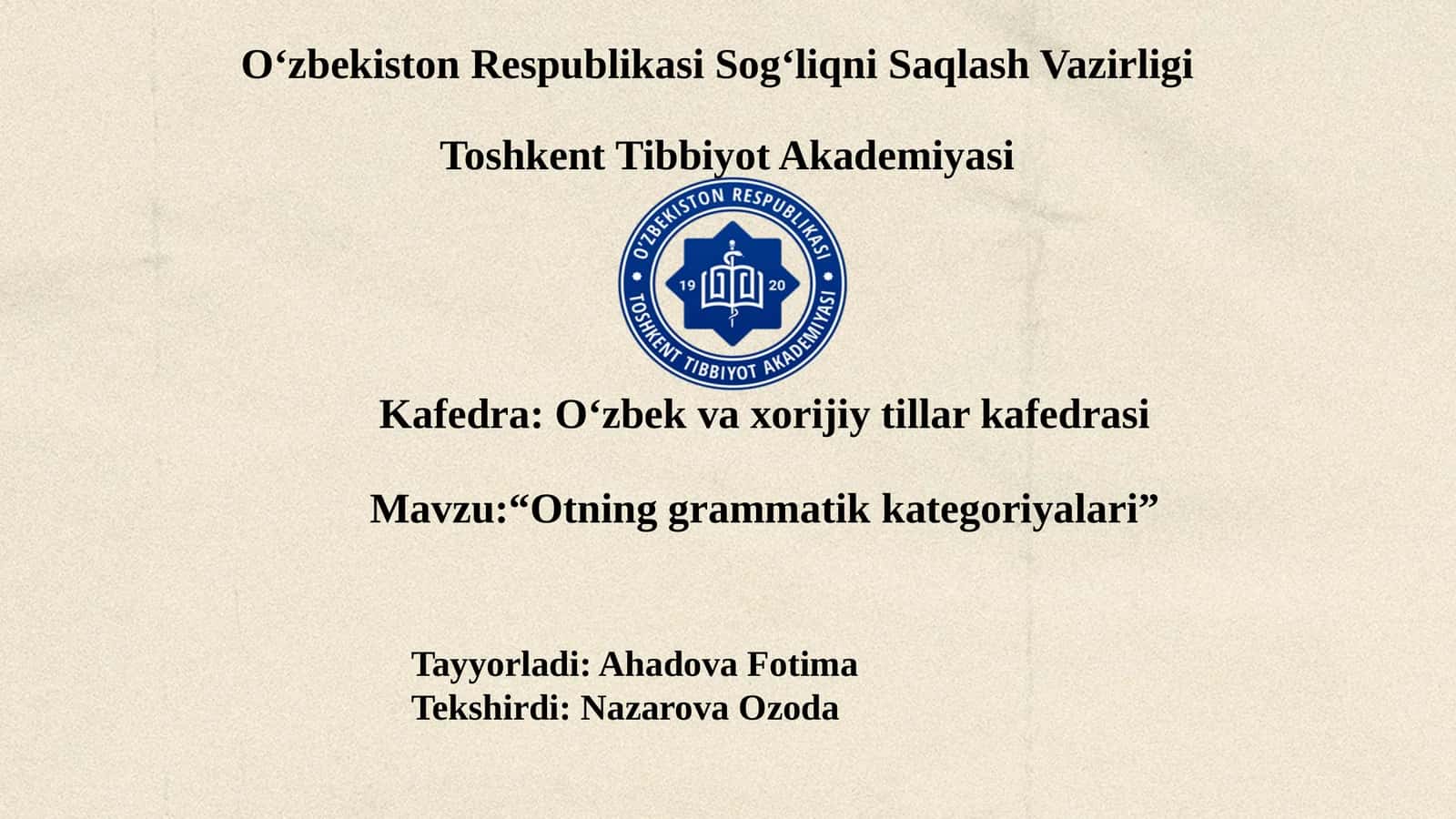 otning grammatik kategoriyalari 1