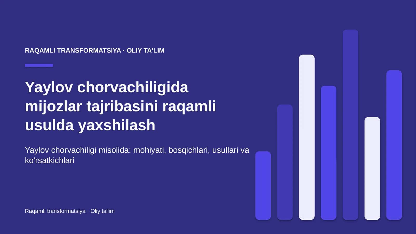 Yaylov chorvachiligida mijozlar tajribasini raqamli usulda yaxshilash 1