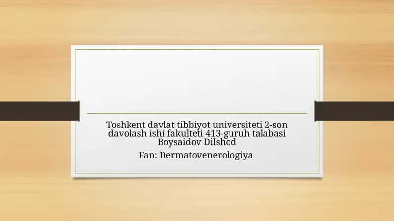 Layell va Stivens – Djonson sindromlari 1