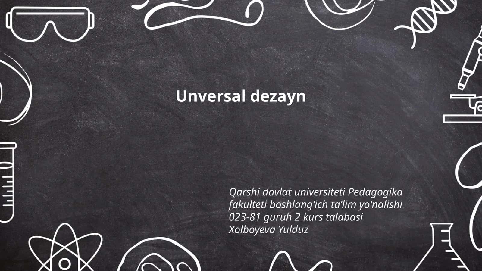 Universal dizayn 1