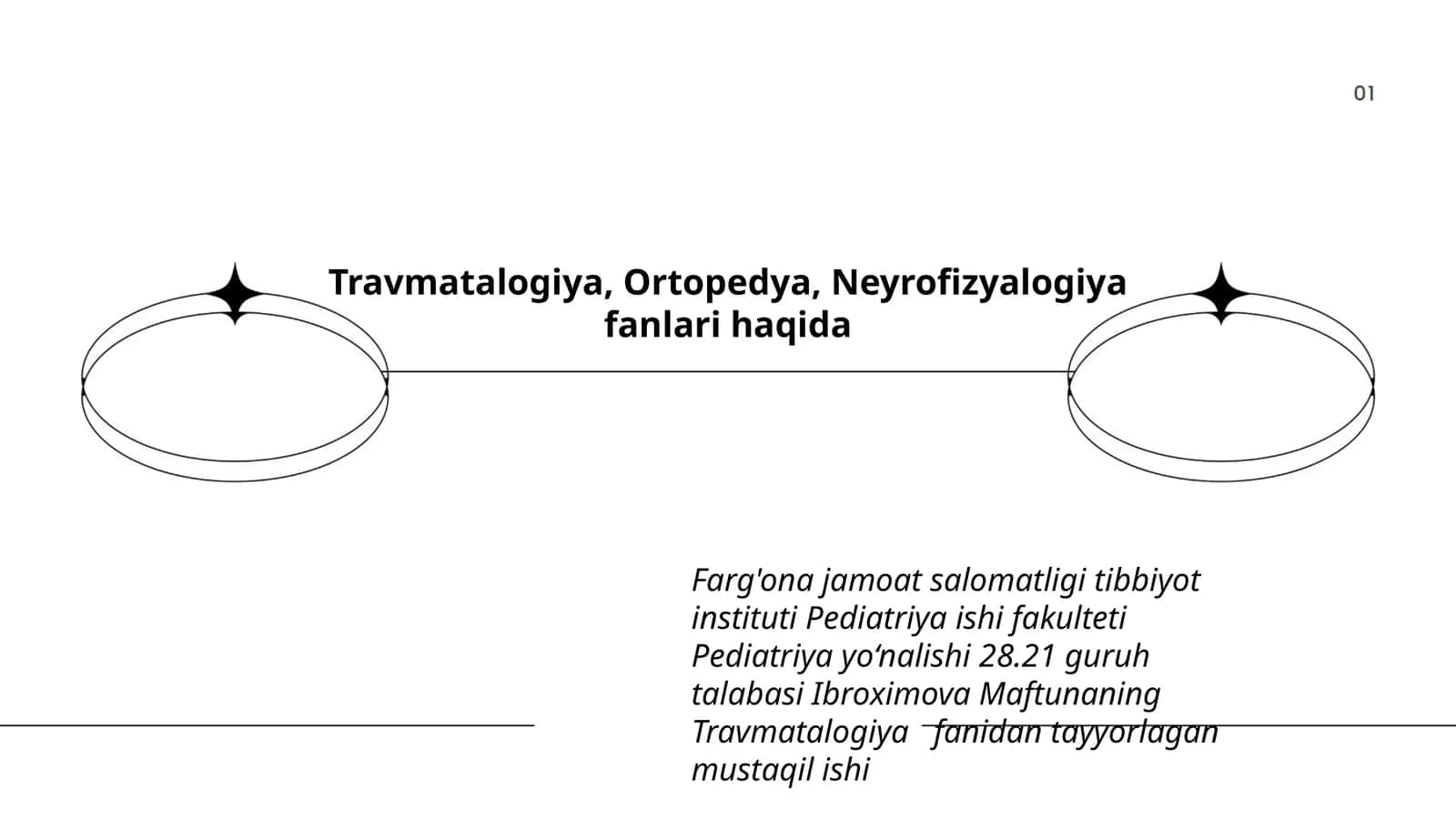 Travmatalogiya fanidan tayyorlagan mustaqil ish 1