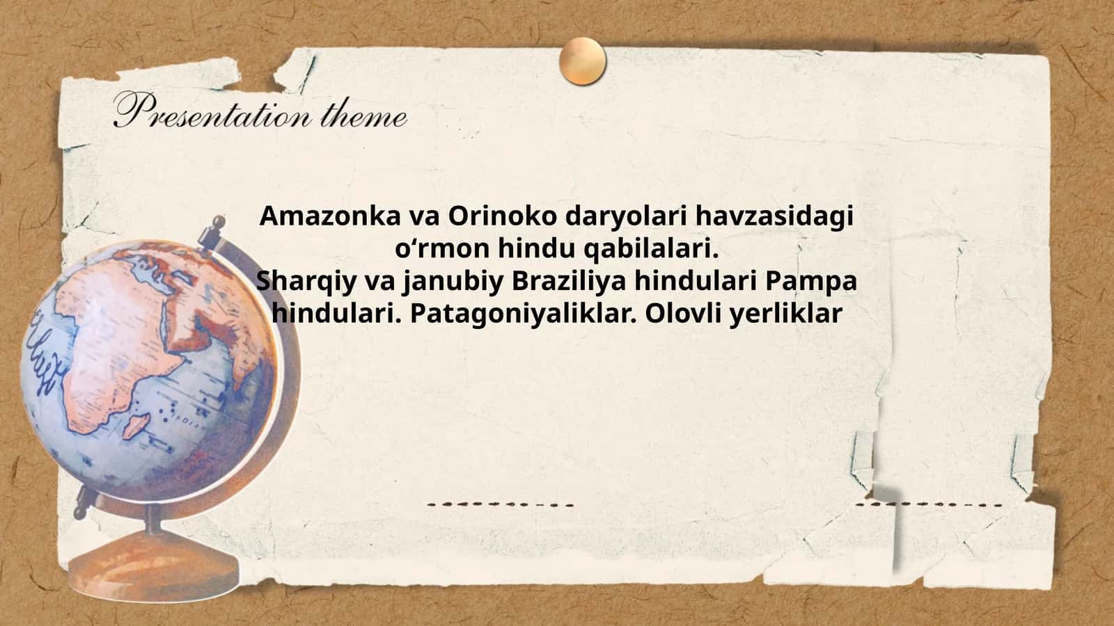 Amazonka va Orinoko daryolari havzasidagi oʻrmon hindu qabilalari 1