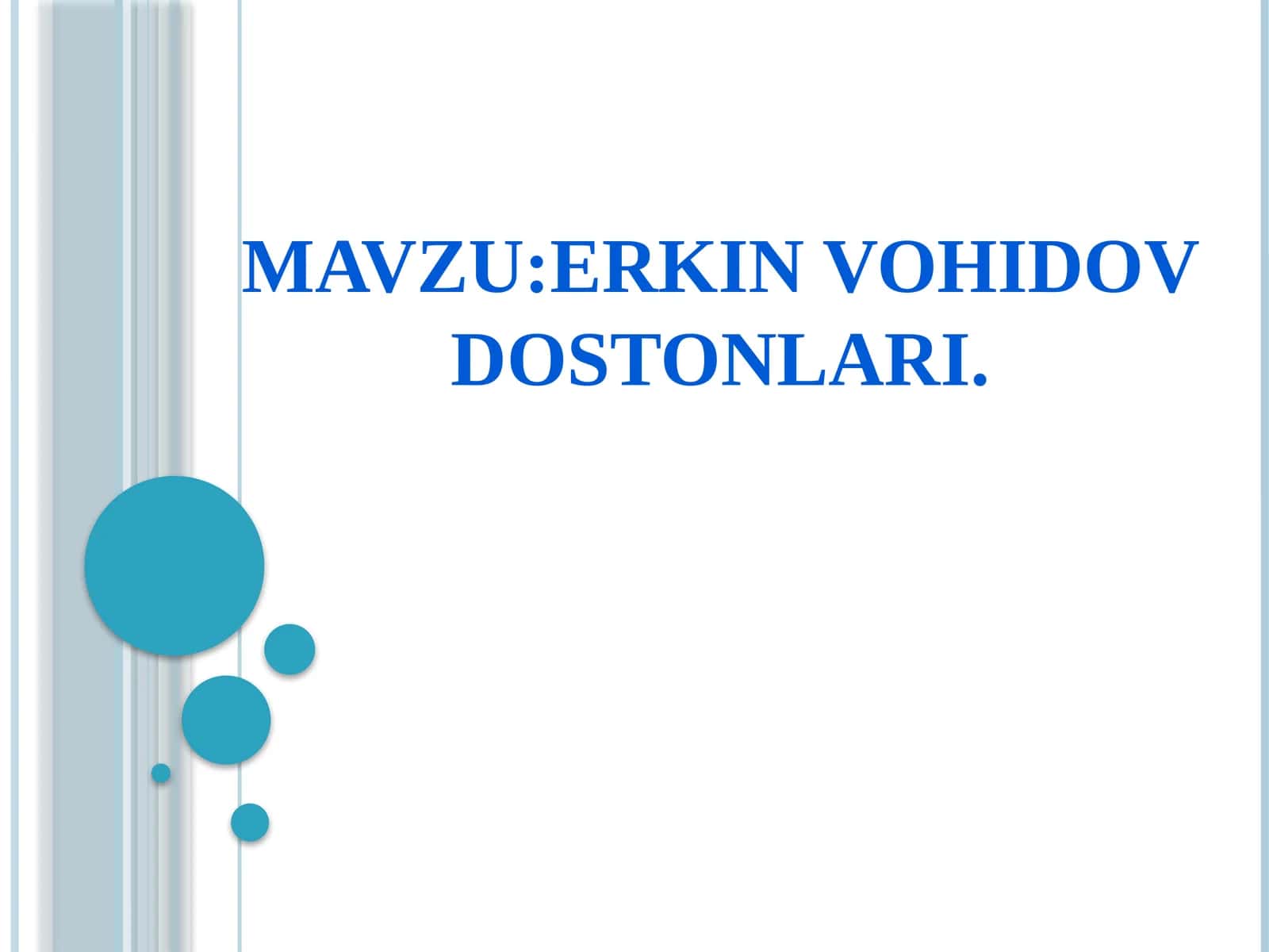 Erkin Vohidov dostonlari 1