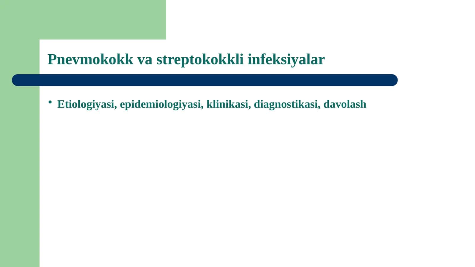 Pnevmokokk va streptokokkli infeksiyalar 1