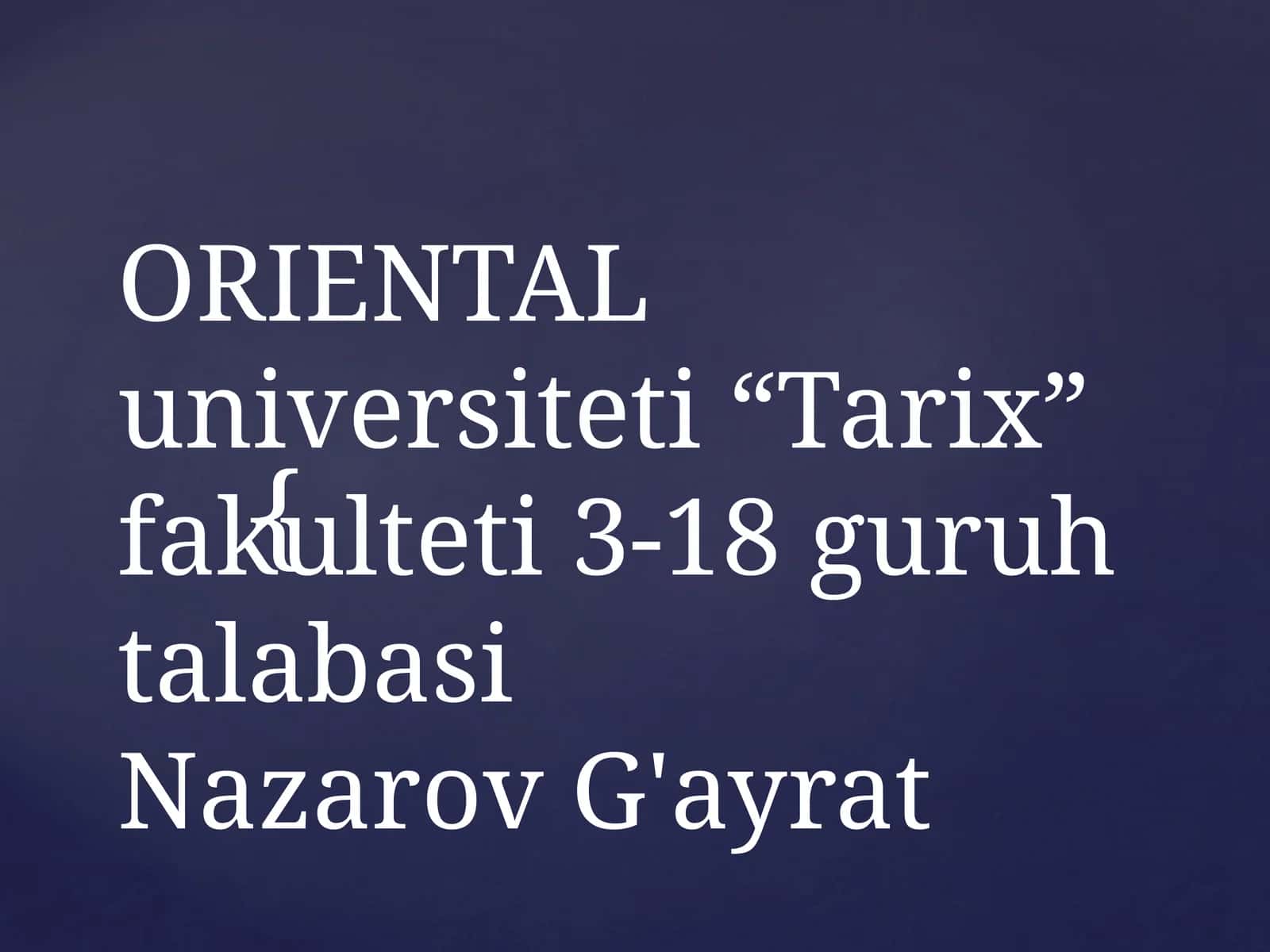 Turkiston o’lkasi jadidchilik harakatining qarashlari va ularning faoliyati 1