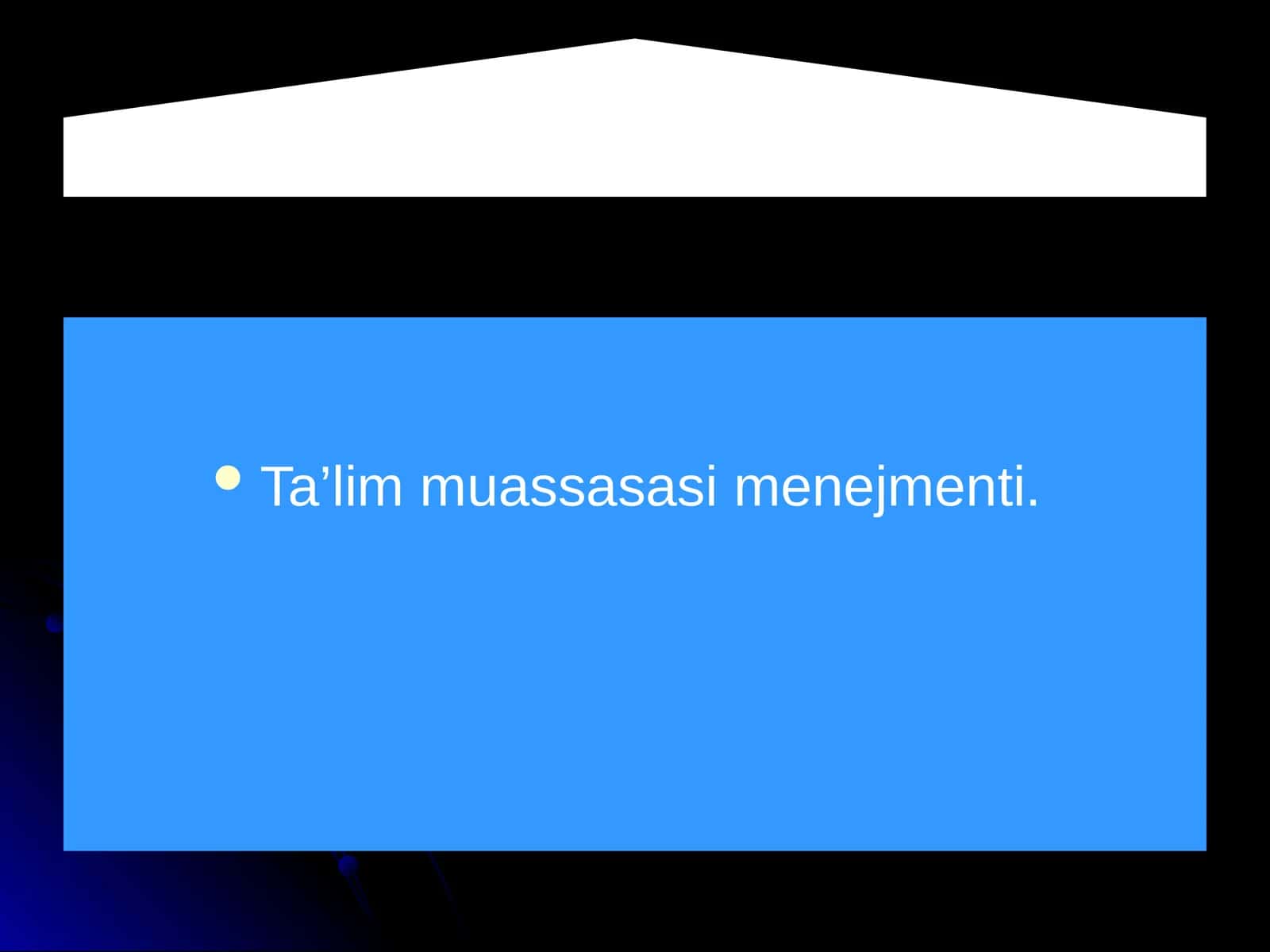 Ta’lim muassasasi menejmenti 1