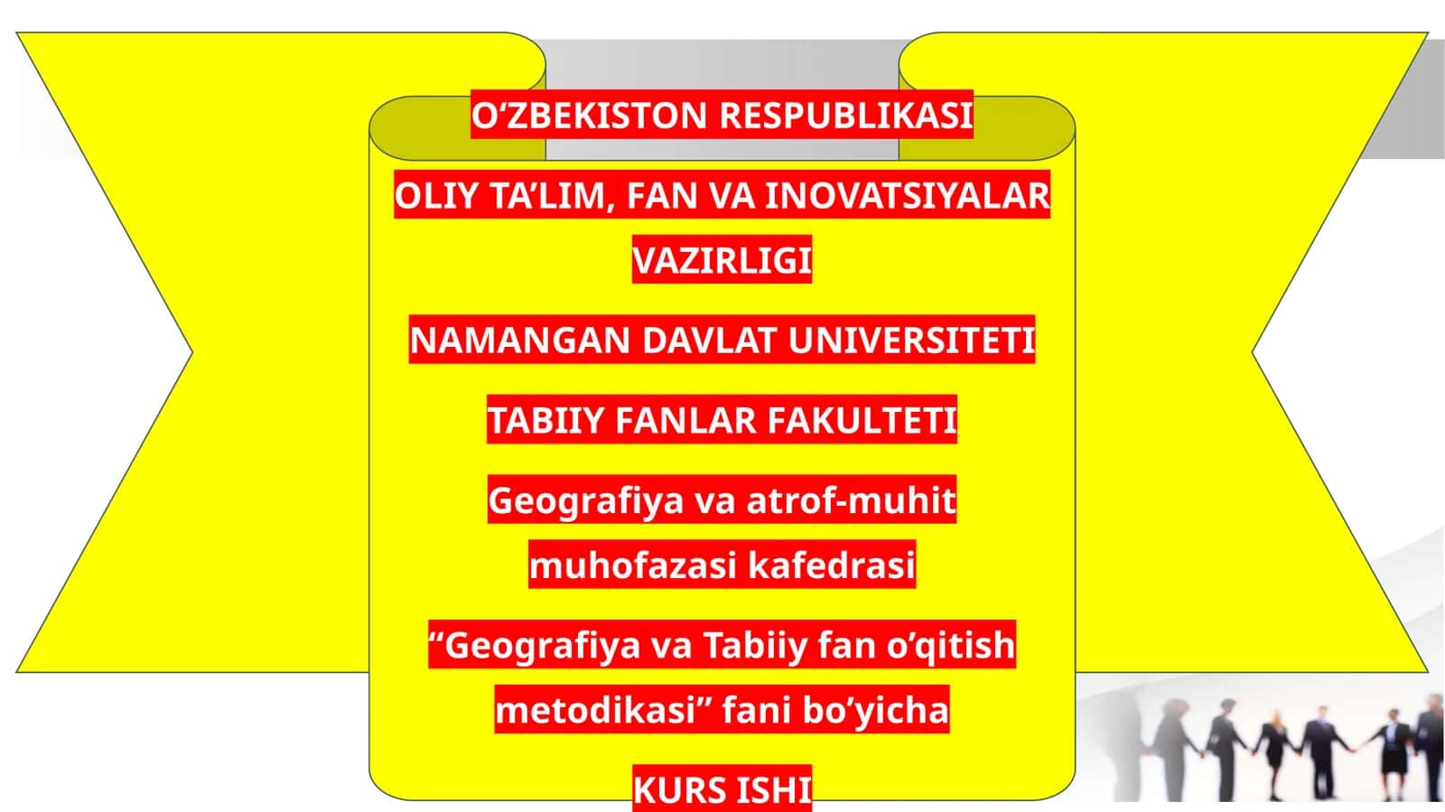 Maktabda geografiya kursi uchun dasturiy ta'minot 1