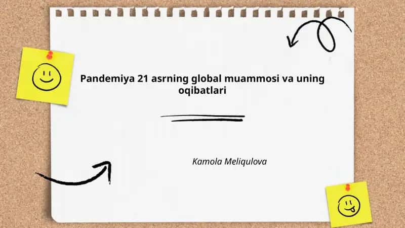 Pandemiya 21 asrning global muammosi va uning oqibatlari 1