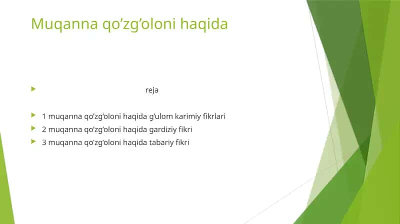 Muqanna qo’zg’oloni haqida 1