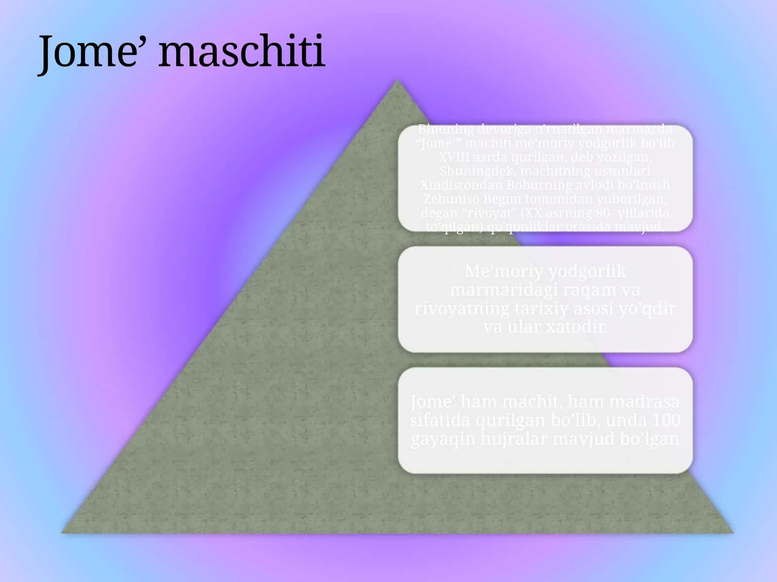 Jome’maschiti 1