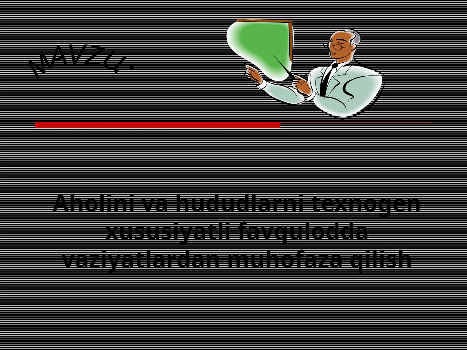Aholini va hududlarni texnogen xususiyatli favqulodda vaziyatlardan muhofaza qilish 1