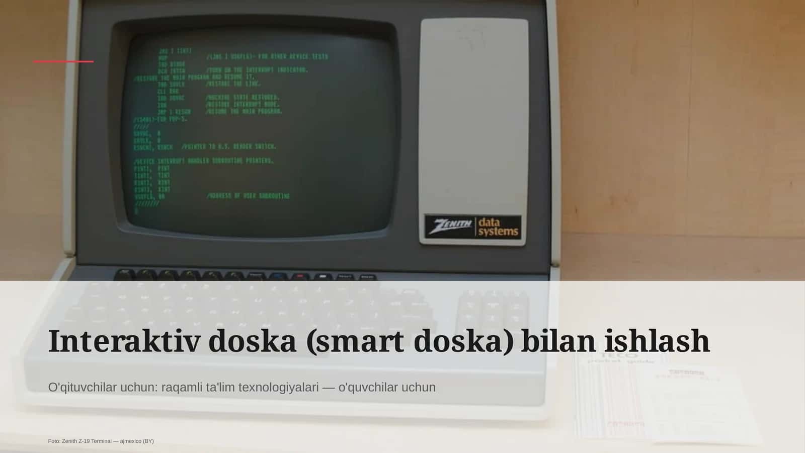 Interaktiv doska (smart doska) bilan ishlash 1
