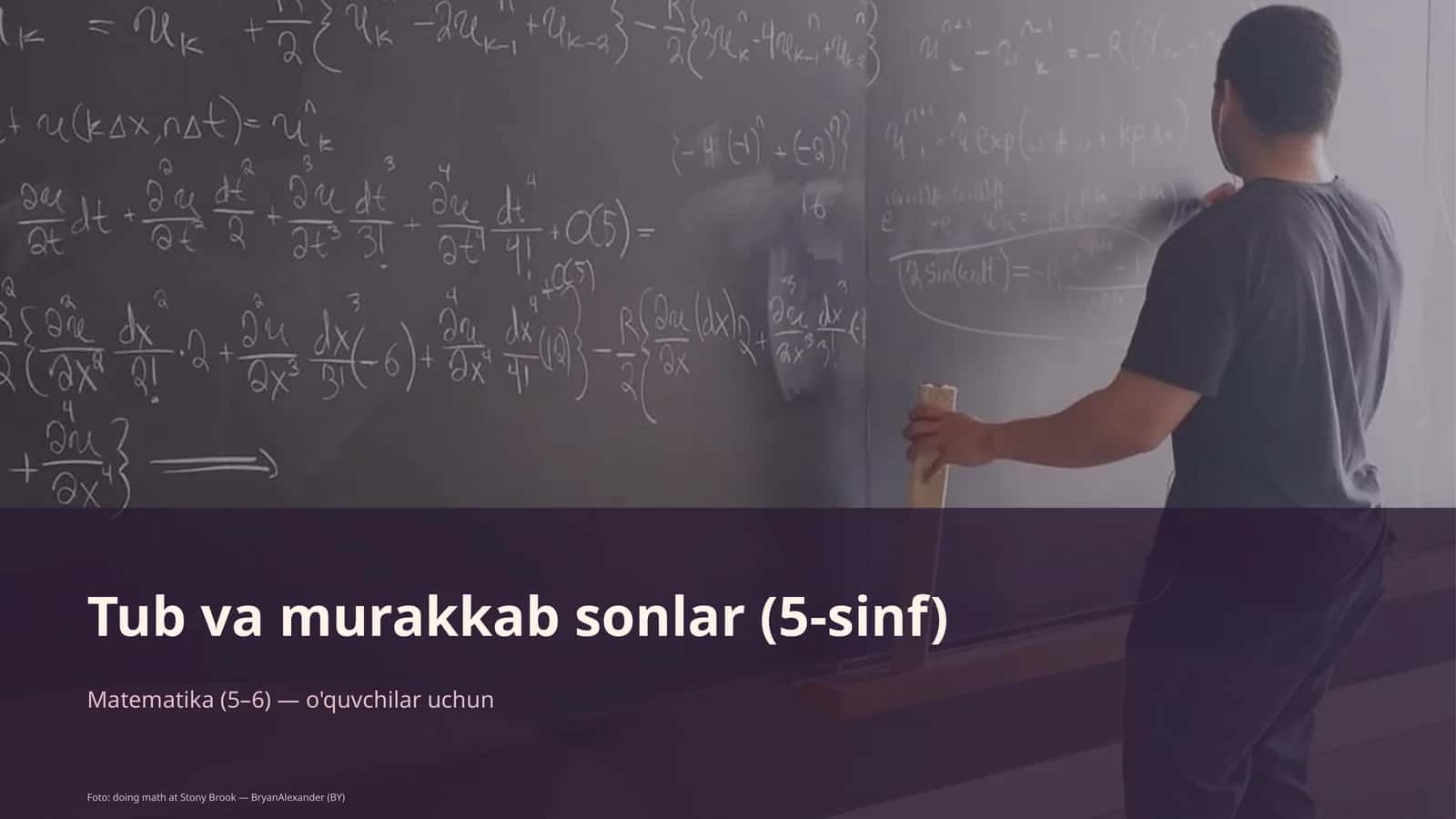 Tub va murakkab sonlar (5-sinf) 1