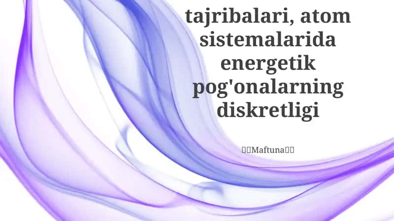Frank-Gerts tajribasi 1