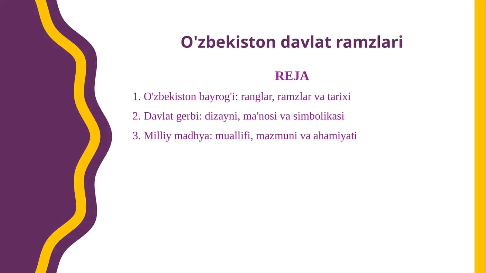 O'zbekiston davlat ramzlari 1