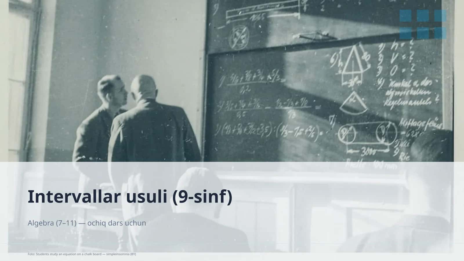 Intervallar usuli (9-sinf) 1
