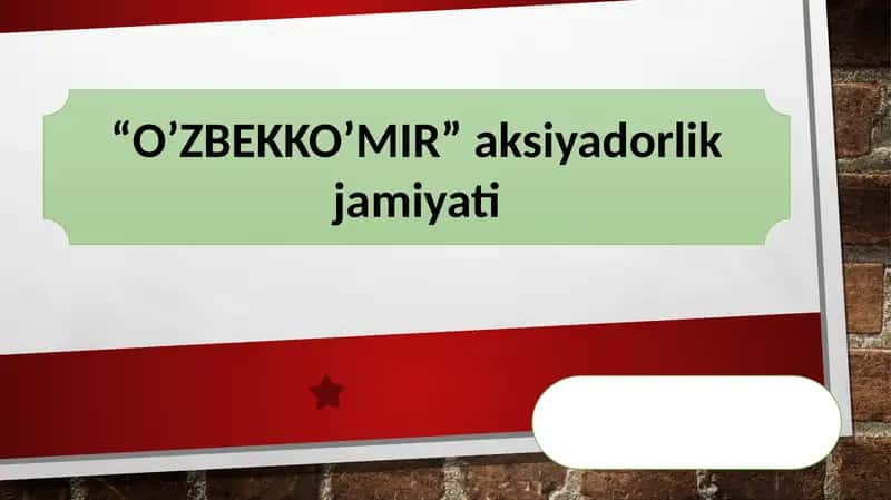 "O’zbekko’mir" aksiyadorlik jamiyati 1