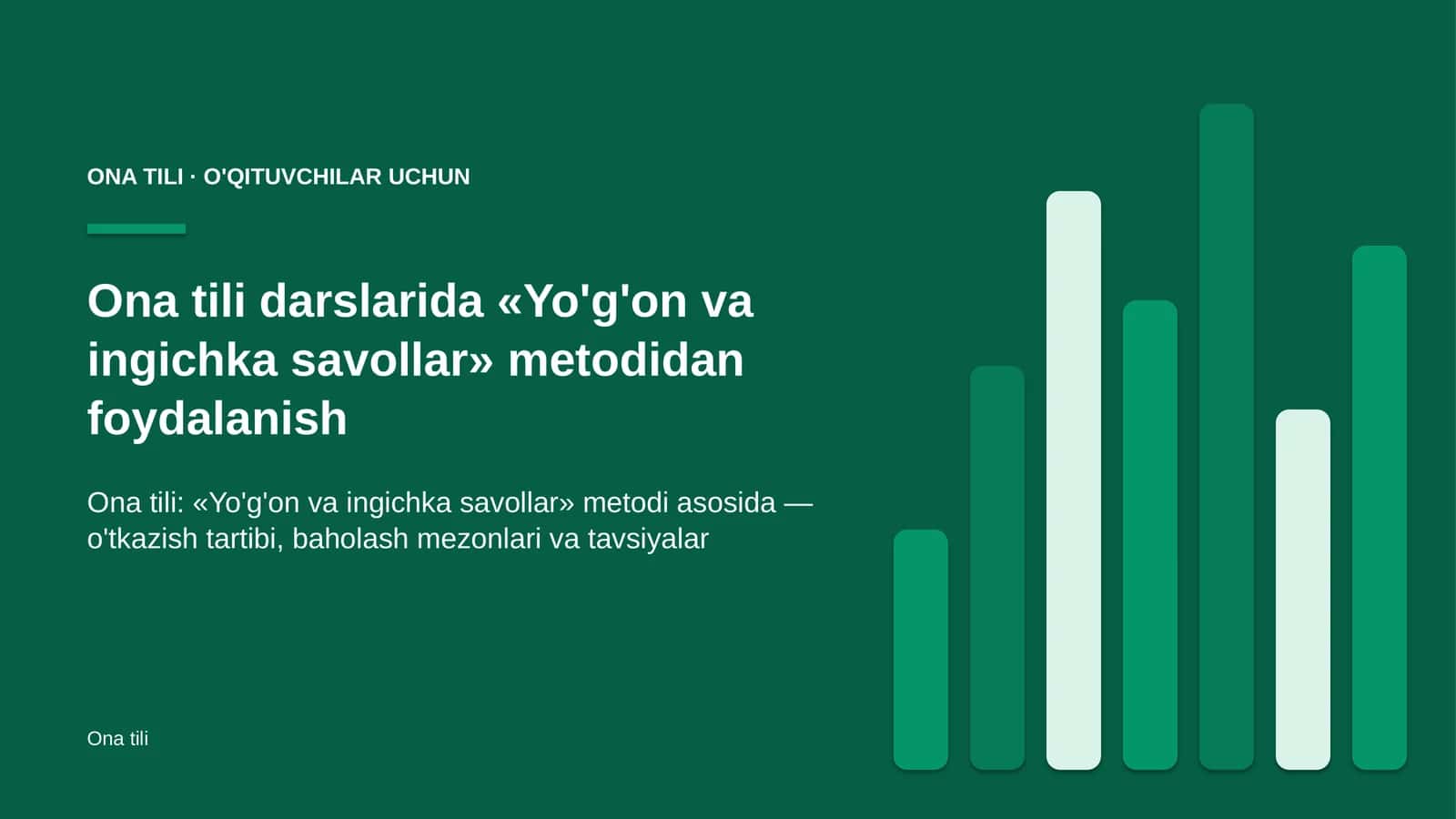 ona tili darslarida yo'g'on va ingichka savollar metodidan foydalanish 2309 1