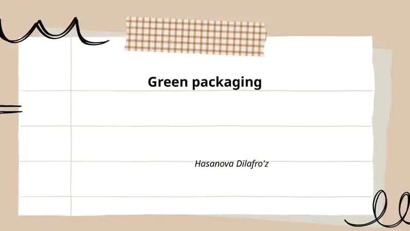Green packaging 1