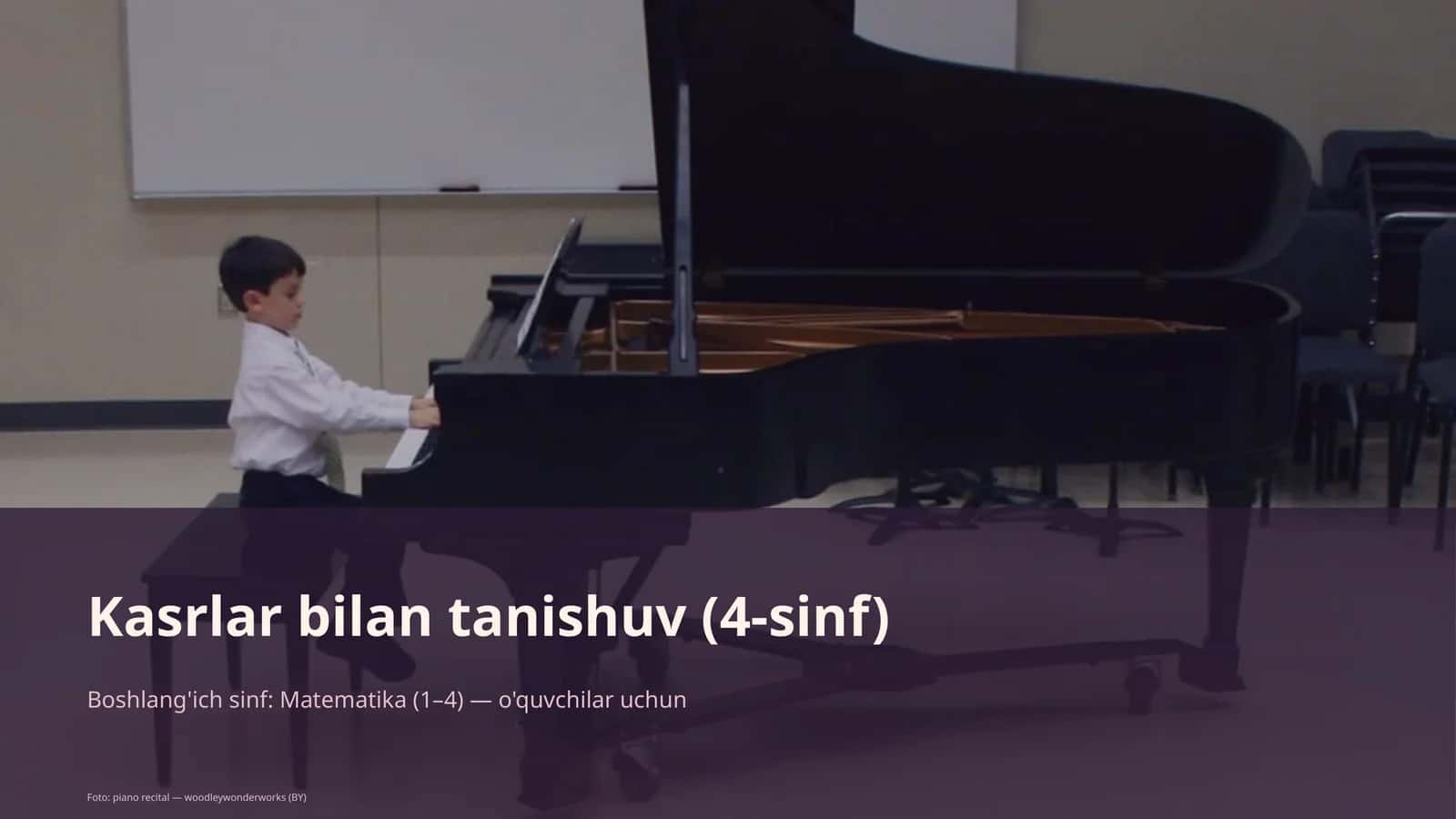 Kasrlar bilan tanishuv (4-sinf) 1